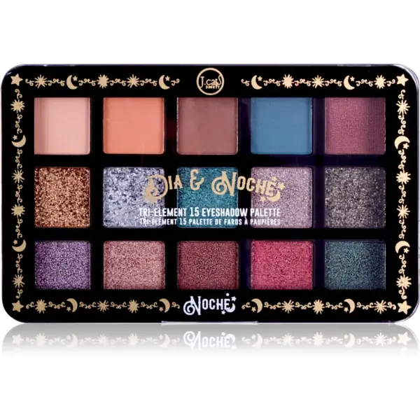 J.Cat Beauty Dia & Noche paletă cu farduri de ochi culoare 102 Noche 16 g