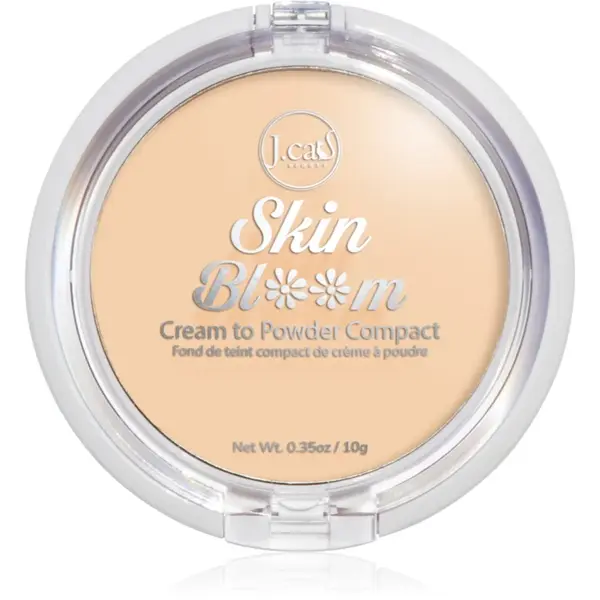 J.Cat Beauty Skin Bloom crema compacta acoperire completa culoare 102 Buff 7.5 g