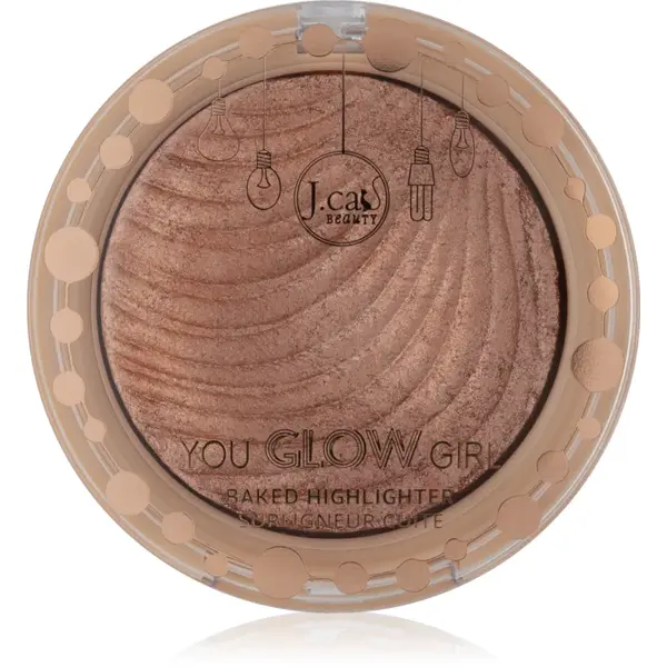 J.Cat Beauty You Glow Girl iluminator compact culoare 103 Pink Goddess 8.5 g