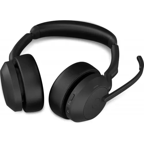 Jabra Casti cu microfon Jabra Evolve2 55 Stereo UC, Bluetooth/USB-A, Negru