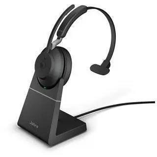 Jabra Casti cu microfon Jabra Evolve2 65, Link380a UC Mono Stand, Black
