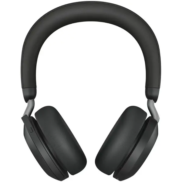 Jabra JABRA Evolve2 75 Headset on-ear Bluetooth wireless active noise cancelling USB-C noise isolating black Certified for Microsoft T