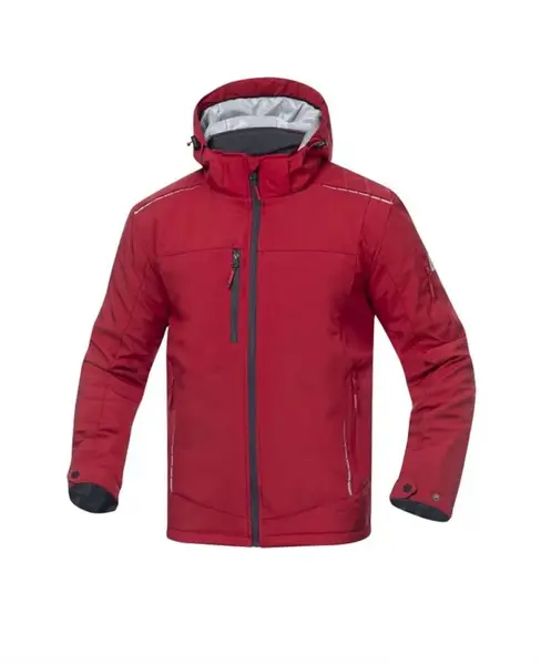 Jacheta de iarna cu gluga rosie 100% poliester, culoarea rosu, Ardon WINTER VISION XXL, ROȘU
