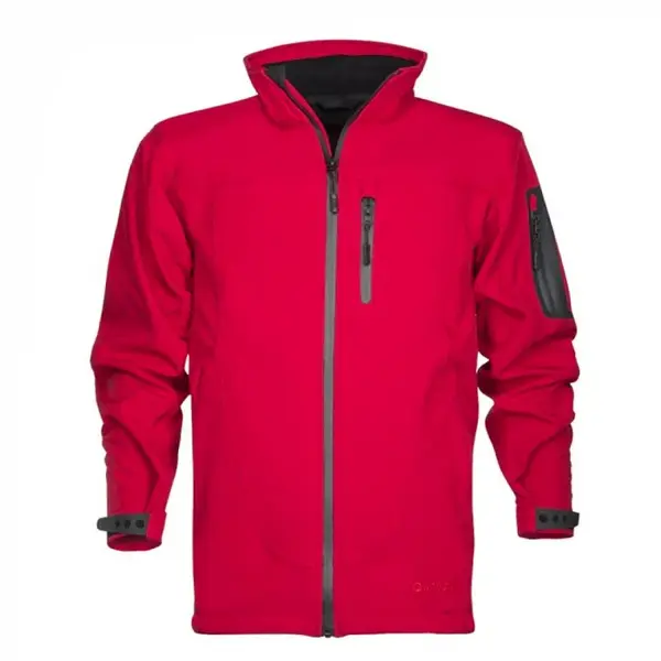 Jacheta de iarna impermeabila rosie cu gluga, culoarea negru, softshell, Ardon SPIRIT WINTER XXL, NEGRU