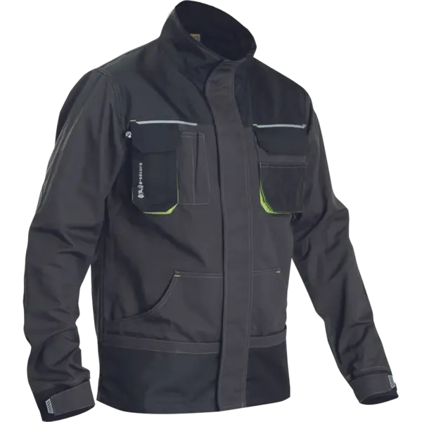 Jacheta de lucru antracit-lime, REUSEL GREENDALE 48, ANTRACIT-LIME