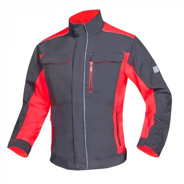 Jacheta de lucru gri-rosu 65% poliester, Ardon NEON XXL, GRI-ROȘU