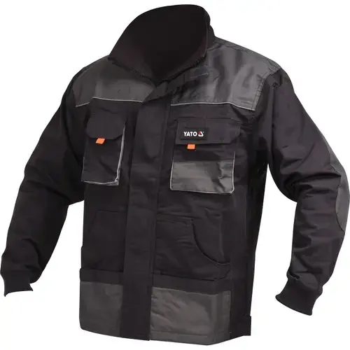 Jacheta de lucru Yato, Bumbac/Poliester, M, Negru/Gri