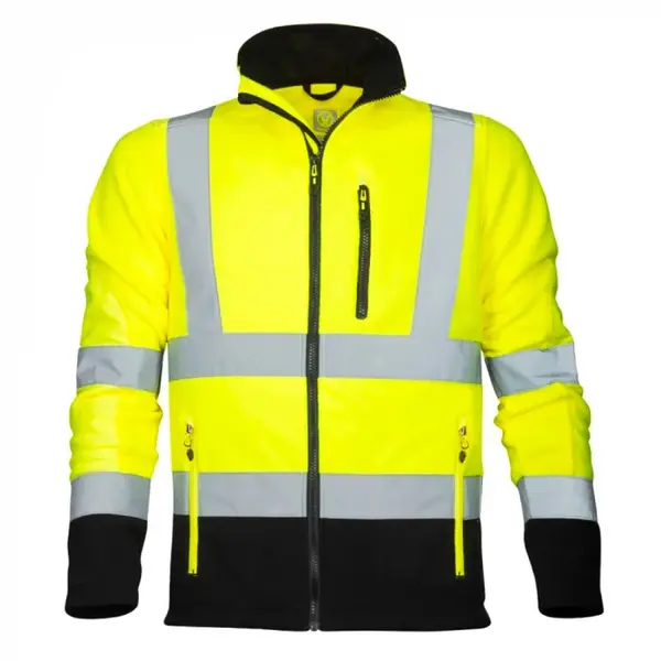 Jacheta fleece de lucru galbena reflectorizanta, Ardon Signal XXL, GALBEN
