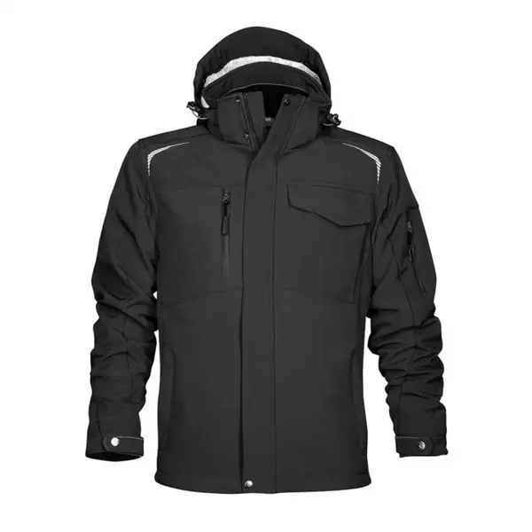 Jacheta neagra impermeabila cu gluga, culoarea negru, softshell, Ardon R8ED 3XL, NEGRU