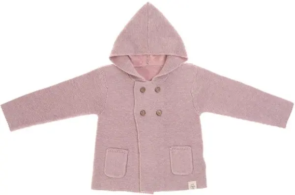 Jachetă pentru copii Lassig - 50-56 cm, 0-2 luni, roz