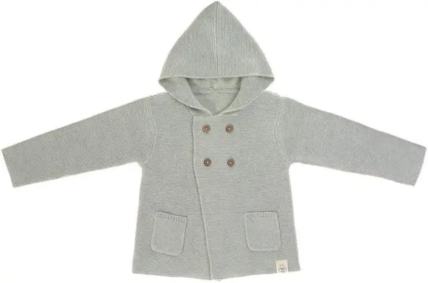 Jachetă pentru copii Lassig - 74-80 cm, 7-12 luni, gri