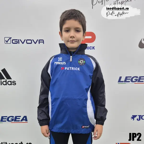 Jacheta ploaie personalizabila PATRICK JP2 2XL, ALBASTRU BLEUMARIN ALB