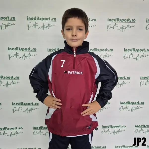 Jacheta ploaie personalizabila PATRICK JP2 3XS, BLEUMARIN CU BORDO