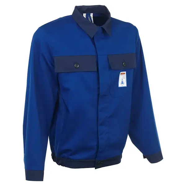 Jachetă protecție chimică Rock Safety Chemic-JT albastru mărimea 58 Jachetă protecție chimică polieseter bumbac Rock Safety Chemic-JT albastru mărimea 58