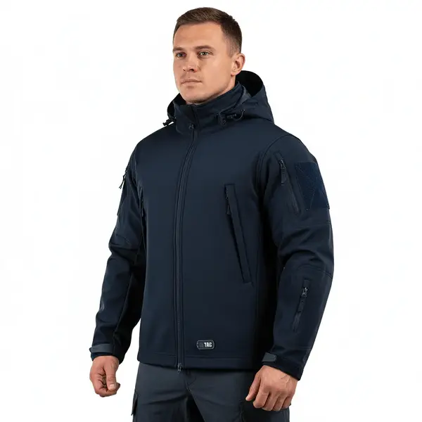 Jacheta tactica SoftShell navy blue M-TAC - S