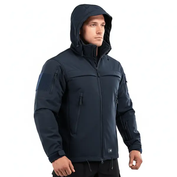Jacheta tactica SoftShell Police M-TAC - XXL / NAVY BLUE