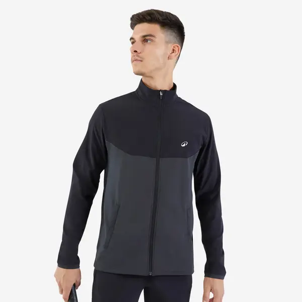 Jachetă Tenis ESSENTIAL Negru-Gri Bărbaţi