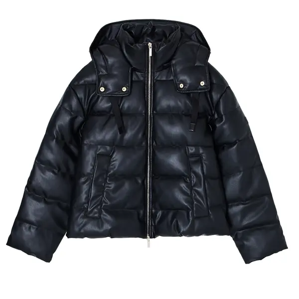 Jacket in shiny recycled fabric L