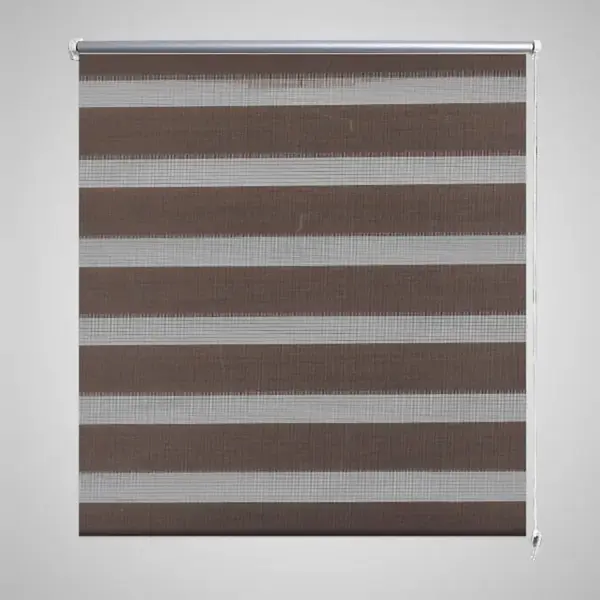 Jaluzea tip zebra, 80 x 150 cm, cafeniu