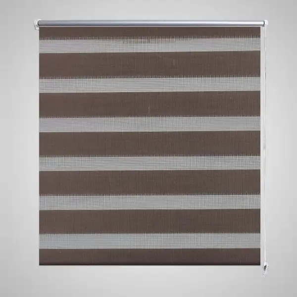 Jaluzea tip zebra, 80 x 175 cm, cafeniu