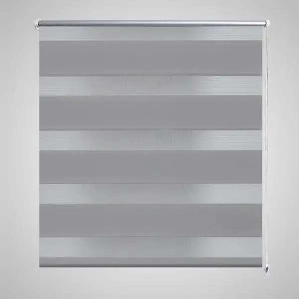 Jaluzea tip zebra, 90 x 150 cm, gri