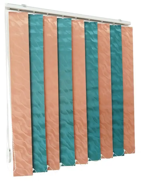 Jaluzele verticale BEATA 9609 / 9621 somon verde petrol – jaluzele verticale moderne complete cu prindere pe tavan