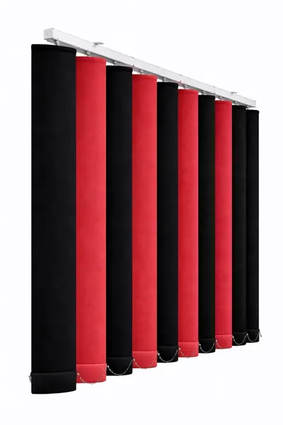 Jaluzele verticale blackout 2 culori negru / roșu închis – Stella 8270 / 8170