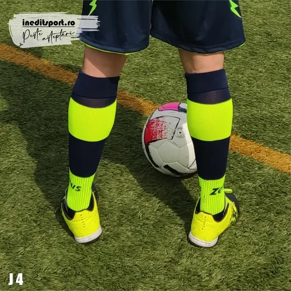 Jambiere J4-Zeus M2 (34-38), Galben Fluo-Bleumarin