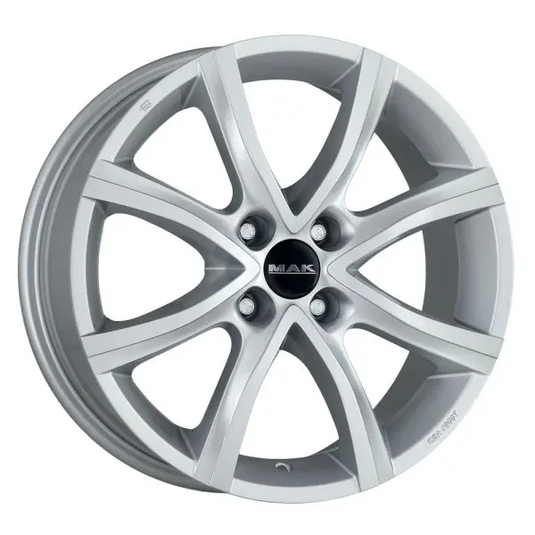 Janta aluminiu 6,5x15, 4x100, CH 60,1, ET: 40; potrivit DACIA DOKKER, DOKKER EXPRESS MINIVAN, LODGY, LOGAN, LOGAN EXPRESS 11.93- MAK Antibes Argintiu