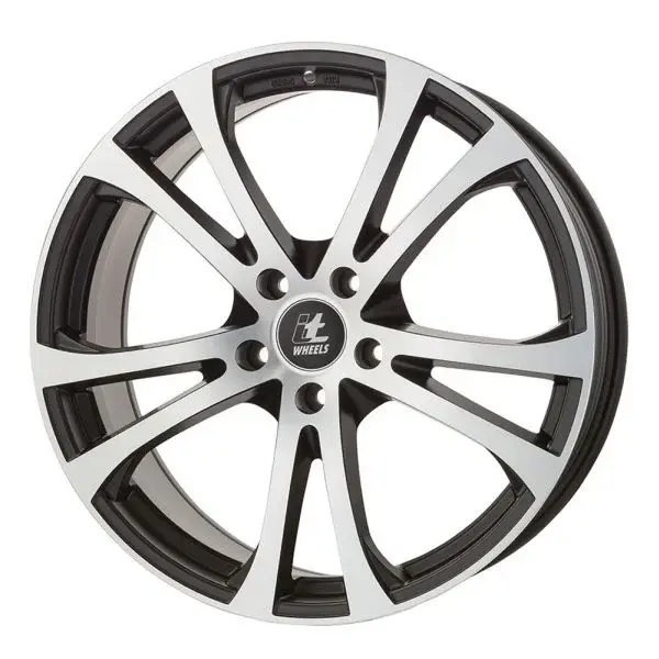 Janta aluminiu 8,5x20, 5x114,3, CH 74,1, ET: 40 model ITWHEELS Michelle Negru mat lustruit