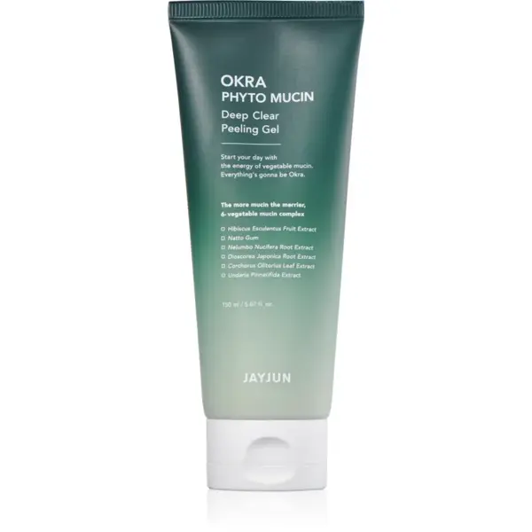 Jayjun Okra Phyto Mucin Deep gel intens pentru curatare cu efect exfoliant 150 ml
