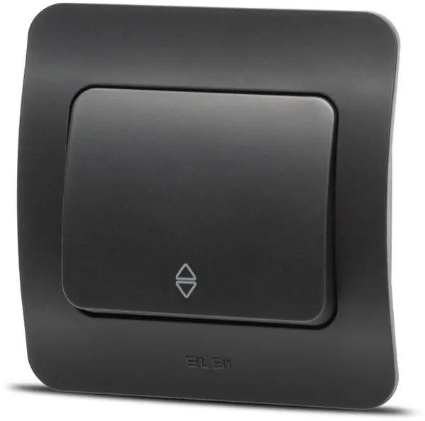 Jazz intrerupator cap scara, negru mat, Elbi