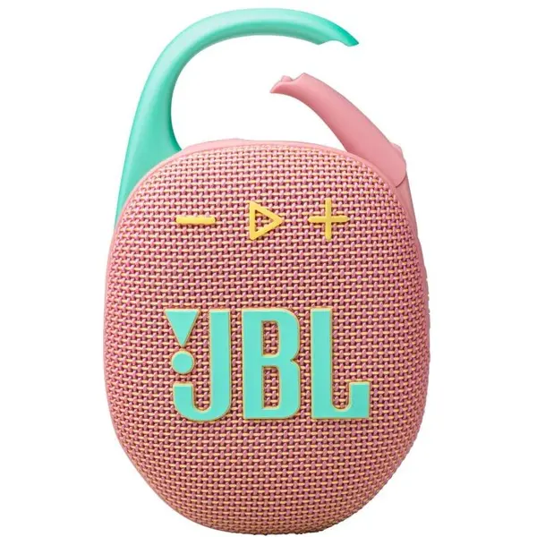 JBL Boxa portabila JBL Clip 5, Bluetooth, 7 W, Multi-Point, Auracast, IP67, Roz
