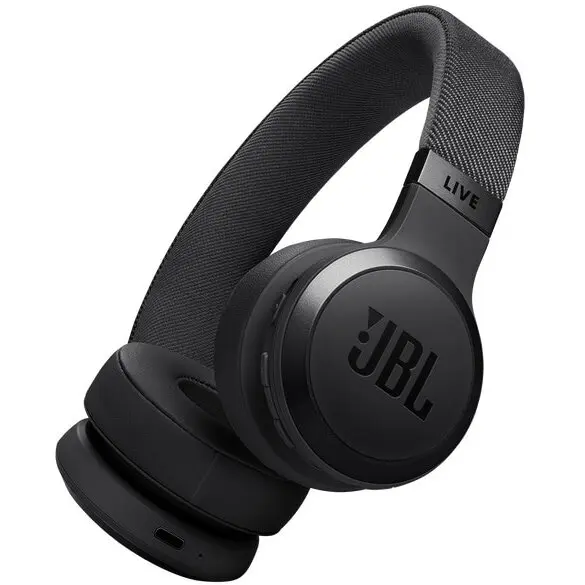 JBL Casti audio wireless on-ear JBL LIVE 670NC, True Adaptive NC, Bluetooth, Multi-Point, Negru