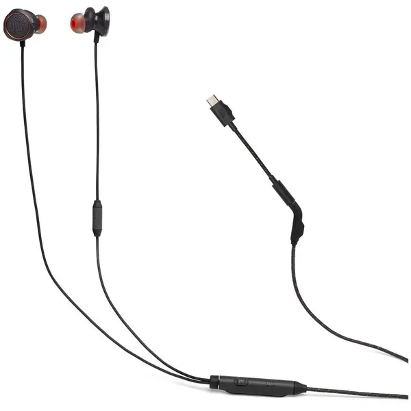 JBL Casti gaming JBL Quantum 50C, USB-C/Jack 3.5mm, Microfon, Negru