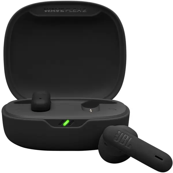 JBL Casti In-Ear JBL Wave Flex 2, True Wireless, Bluetooth, Autonomie 40 ore, Multi-Point, Negru
