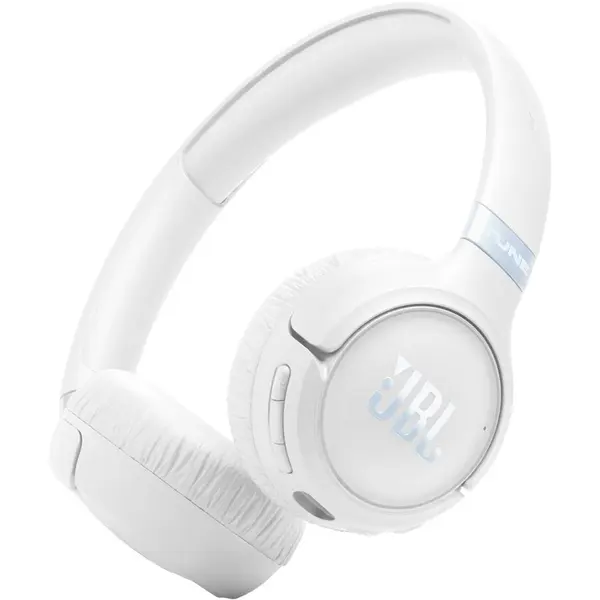JBL Casti JBL Tune 680NC, Fara fir, Bluetooth, On Ear, 50 ore de functionare, Alb