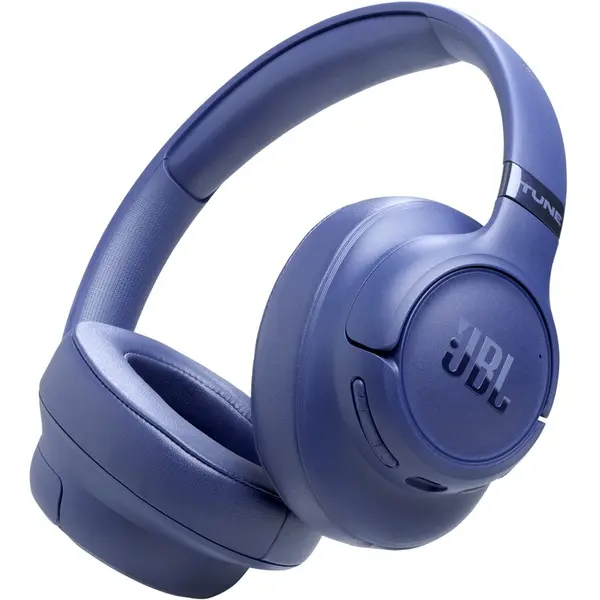JBL Casti over-ear JBL Tune 780NC, Adaptive Noise Cancelling, Hi-Res Pure Bass Sound, Bluetooth 6.0, Conectare Multi-Point, Redare pana la 76 h, Albastru