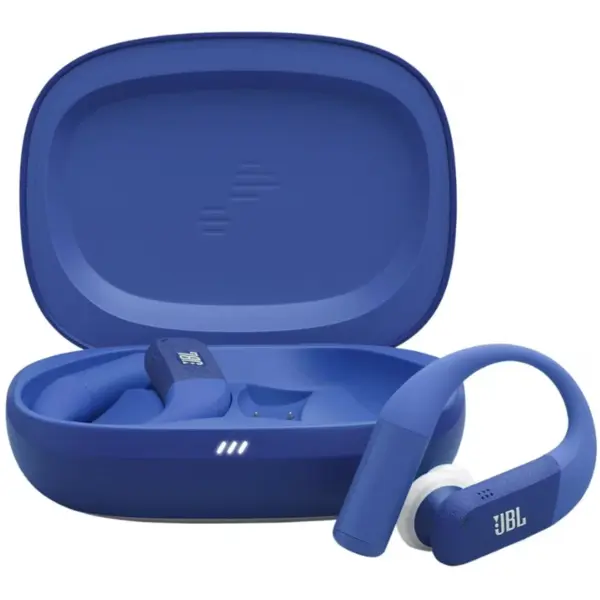 JBL Casti sport in-ear JBL Endurance Peak 4, True Wireless, Noise Cancelling, IP68, 6 Microfoane, Redare pana la 48 h, Albastru