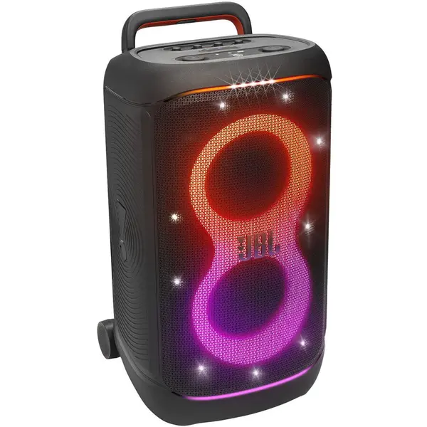 JBL Sistem audio portabil JBL Partybox 520, 400W, Bluetooth 5.4, Auracast, IPX4, Autonomie 15 ore, Baterie detasabila, Negru, JBLPARTYBOX520EU