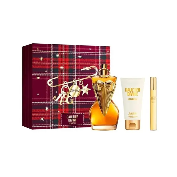 Jean Paul Gaultier Divine Le Parfum Set cadou pentru Femei Volum EDP 100 ml + 75 ml loțiune de corp + EDP 10 ml