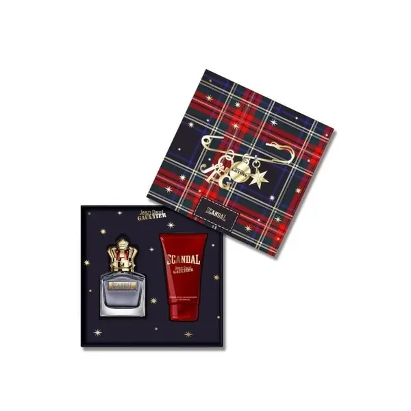Jean Paul Gaultier Scandal Pour Homme Set cadou pentru bărbați Volum EDT 100 ml + 75 ml gel de duș