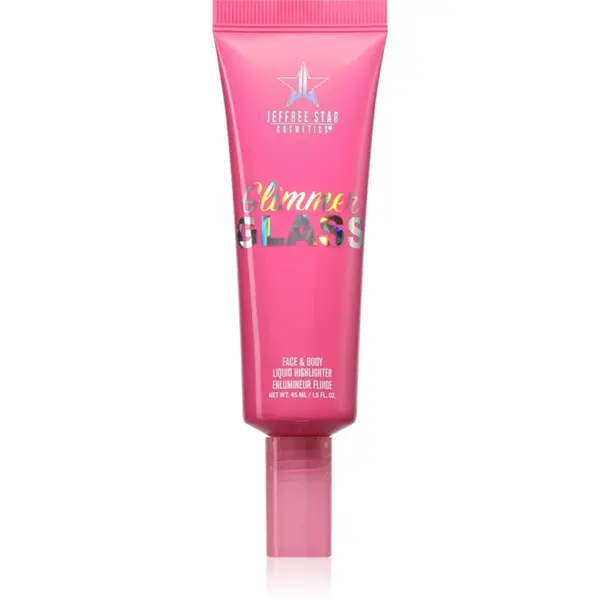 Jeffree Star Cosmetics Glimmer Glass Face & Body Highlighter iluminator lichid corp si fata culoare Glistening Gold 45 ml