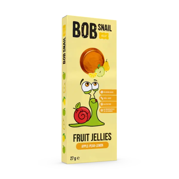 Jeleu de mere pere si lamaie, 27g, Bob Snail