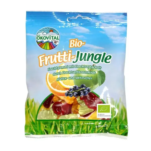 Jeleuri animalute din fructe fara lactoza si gluten, eco - 80 g