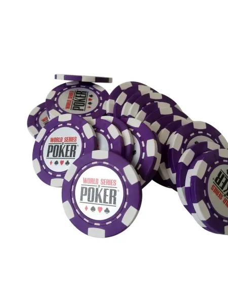 Jeton Poker WSOP Mov, clay 10 grame
