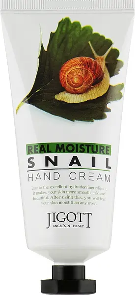 Jigott Real Moisture Cremă de mâini Snail, 100 ml