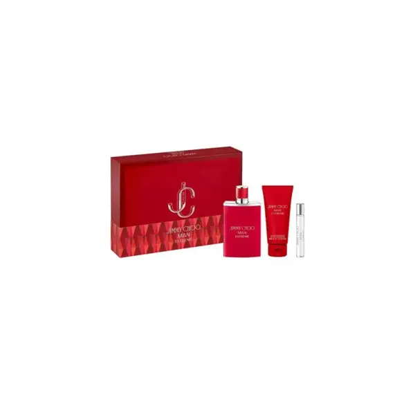 Jimmy Choo Man Extreme Set cadou pentru bărbați Volum EDP 100 ml + gel de duș 100 ml + EDP 7,5 ml