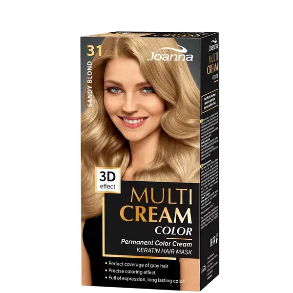 Joanna Multi Cream Permanent Color Cream Hair Dye - 31 Sandy Blond