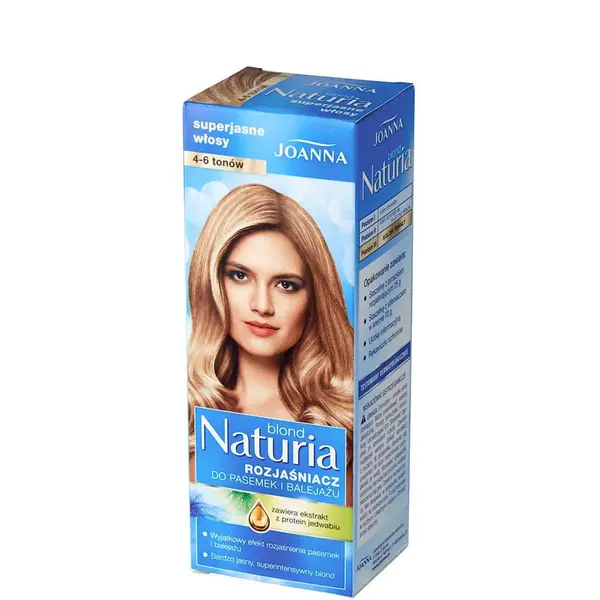 Joanna Naturia Blond Hair Lightener Kit for Highlights and Balayage 4-6 tones